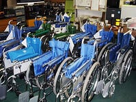 Wheelchairs donated by Block Imaging