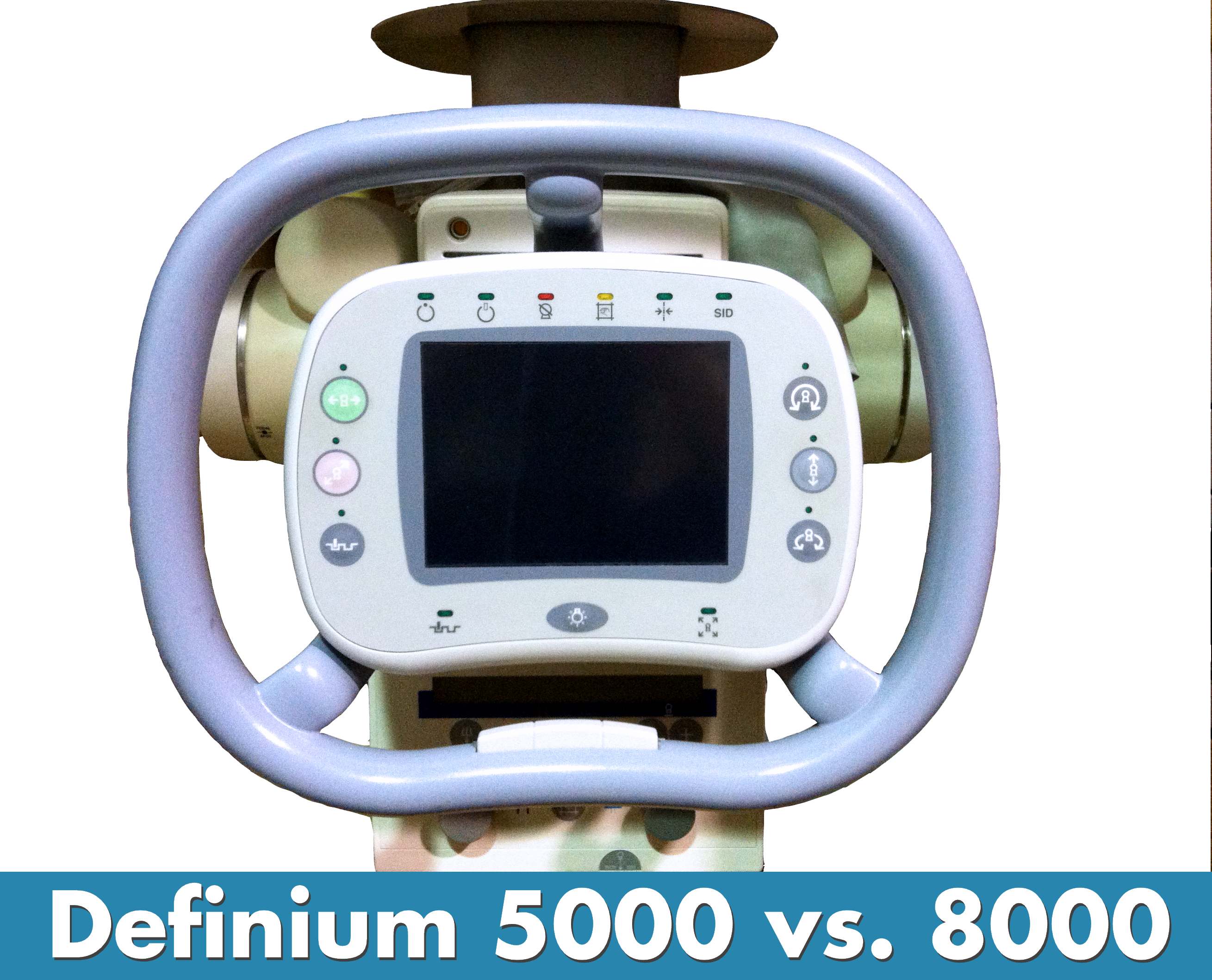 GE Definium 5000 vs. Definium 8000 Digital X-Ray Rooms